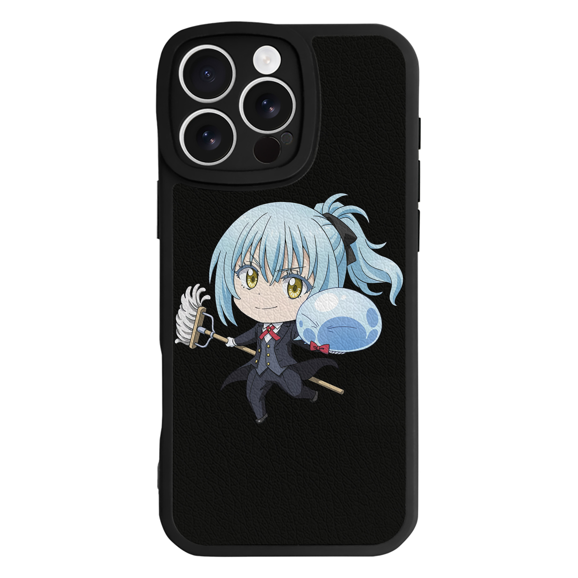 （画像用） 転スラ Regarding Reincarnated to Slime 【iPhone 16シリーズ対応】シリコンスマホケース（レザー調） 材質：シリコン